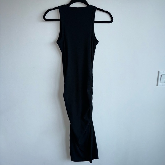 A New Day Black Stretch Mini Slit Dress XS - Picture 2 of 4